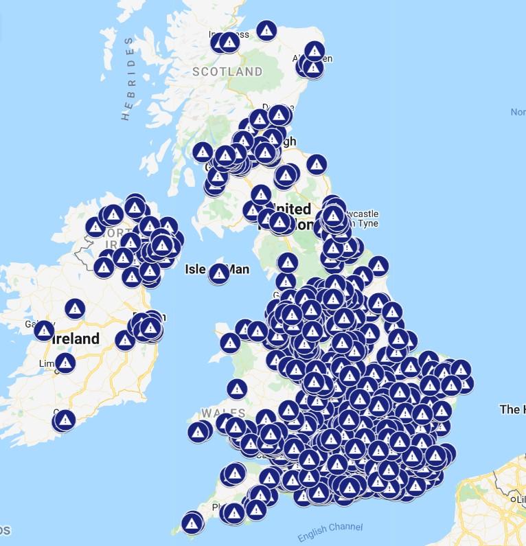 Uksecad map